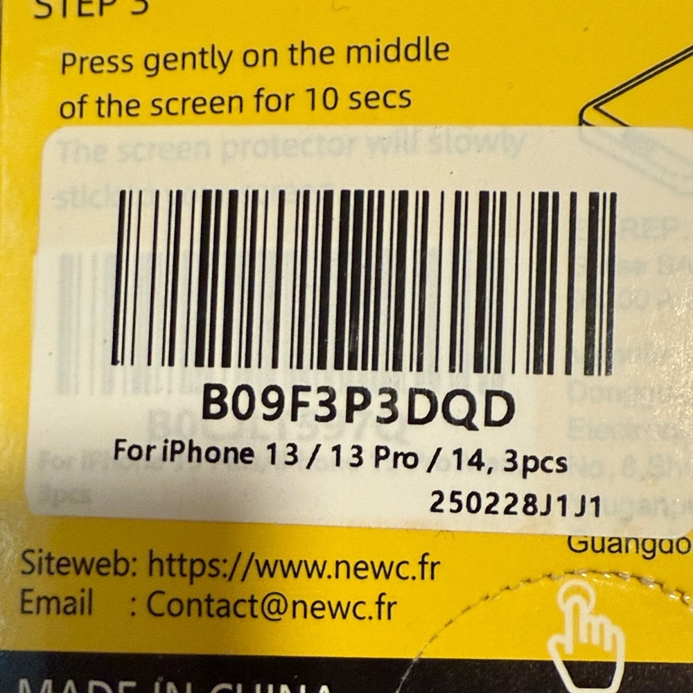 Tempered Glass Screen Protector - Yellow - Picture 2 of 3